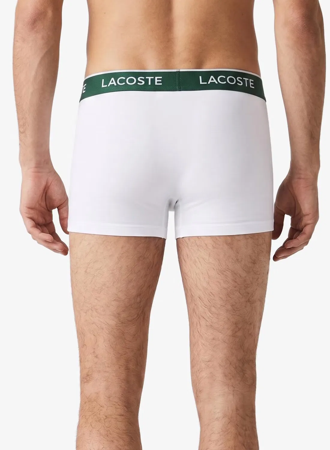 Трусы-боксеры эластичные комплект из 3 штук Lacoste, белый — фото 3