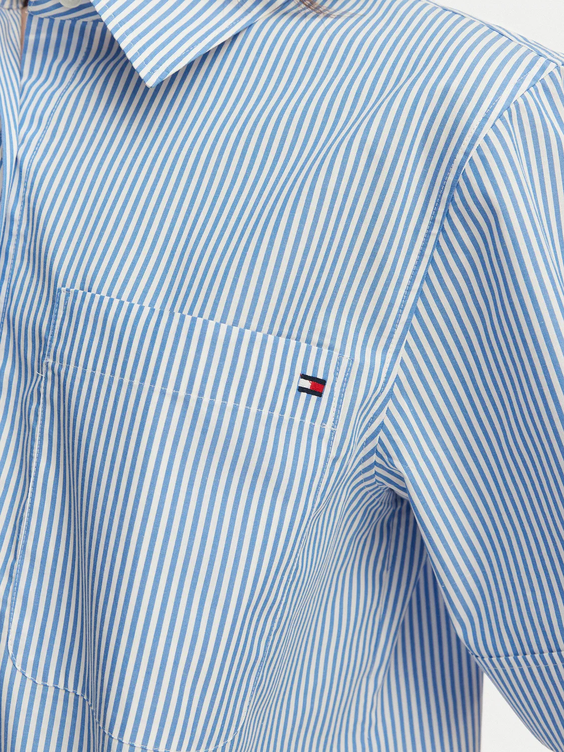 Женская рубашка свободного кроя Tommy Hilfiger, голубой — фото 4
