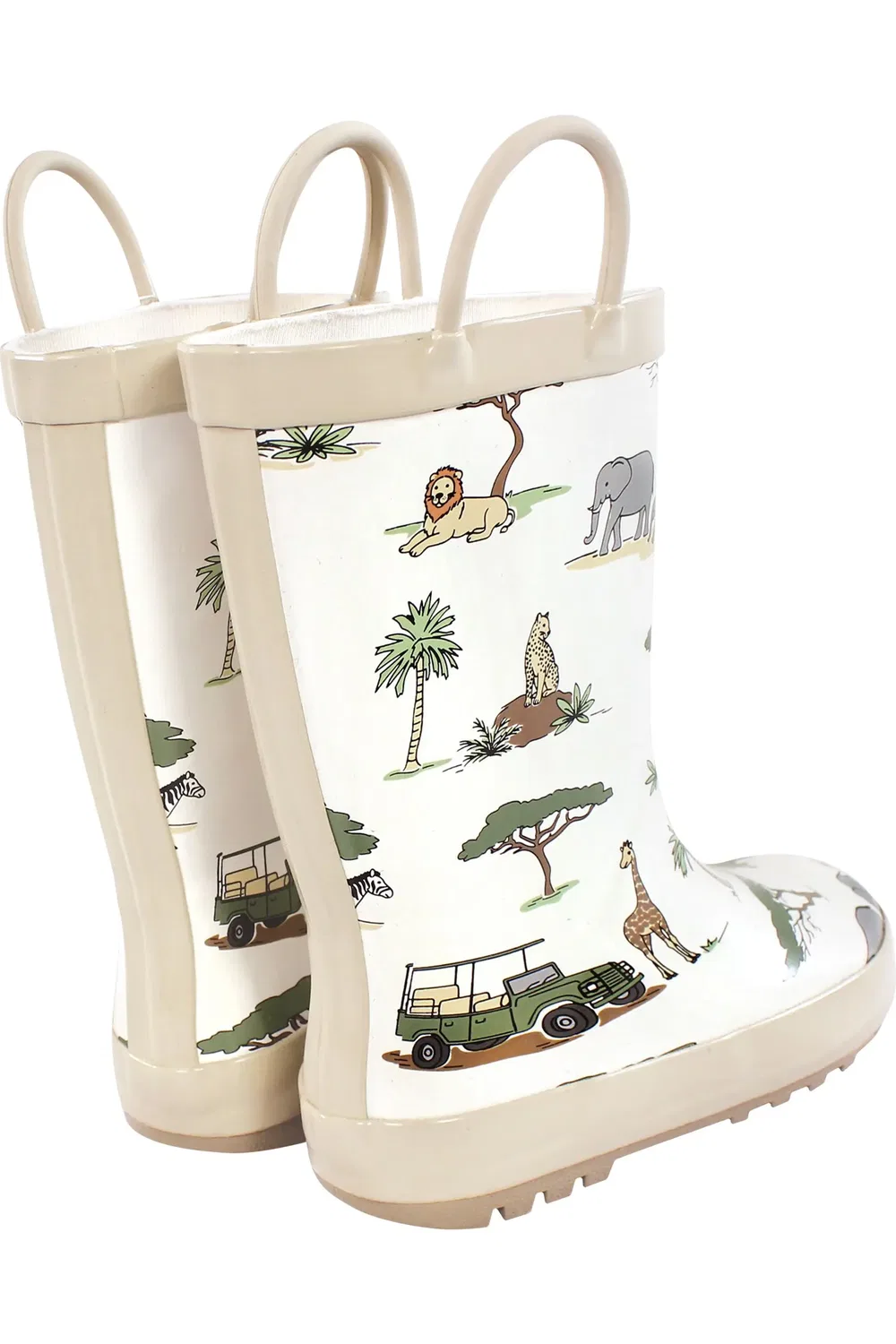 Детские сапоги резиновые водонепроницаемые Rain Boots Hudson Baby, Going On Safari — фото 3