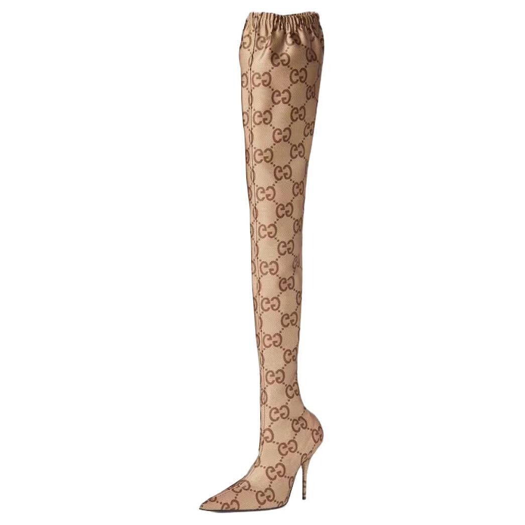 Сапоги женские бежевый Gucci