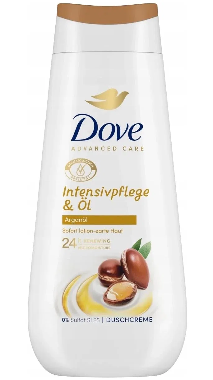 Крем-гель для душа с аргановым маслом Dove, 6 шт по 225 мл