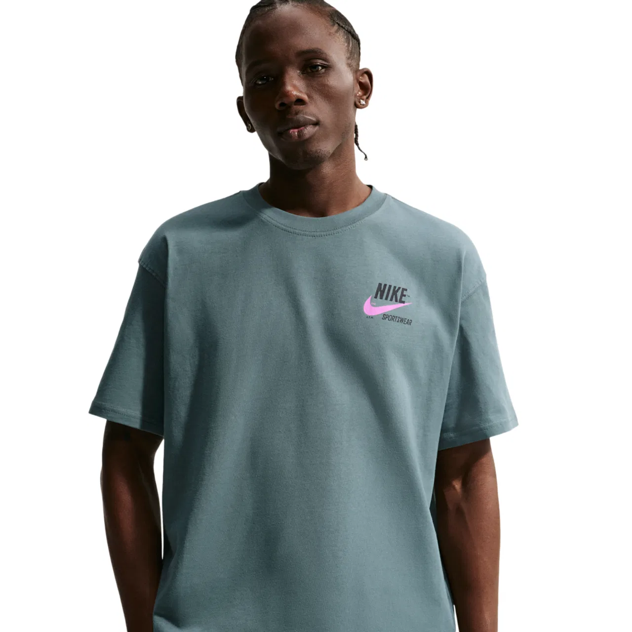Мужская футболка свободного кроя NSW SS Max 90 Tee Nike, Mineral Slate