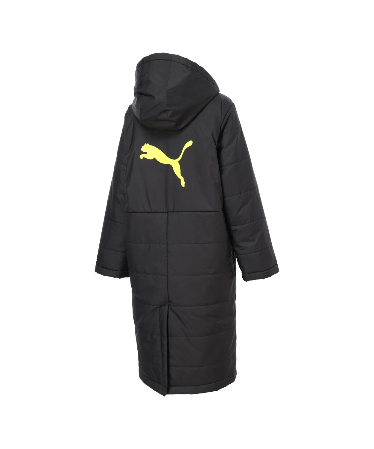 Детская куртка-бенч с капюшоном, длинная, с принтом PUMA, Navy — фото 2