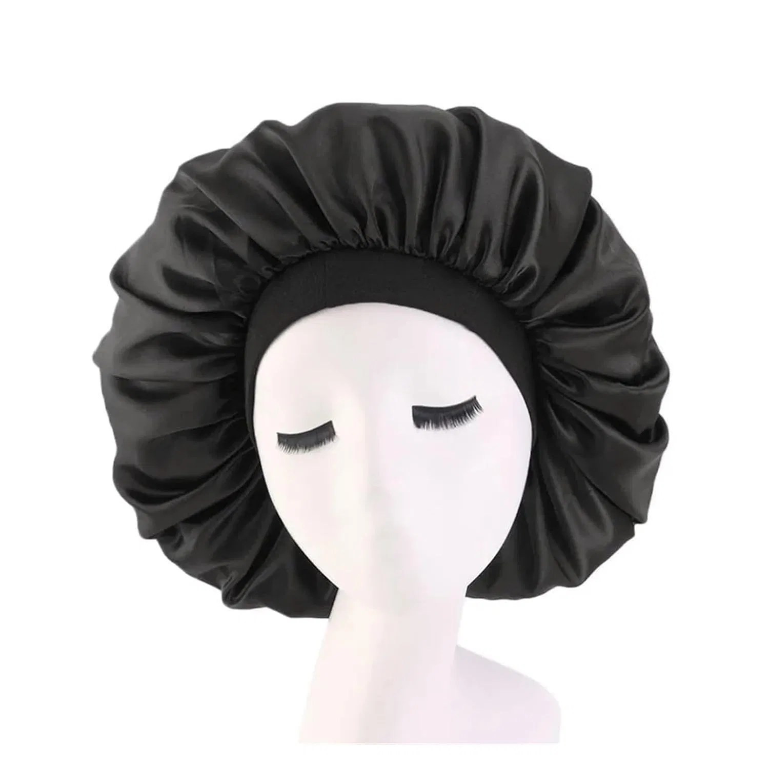 Шапочка для душа 2-Pack Satin Sleep Cap, Black, WLIHDB