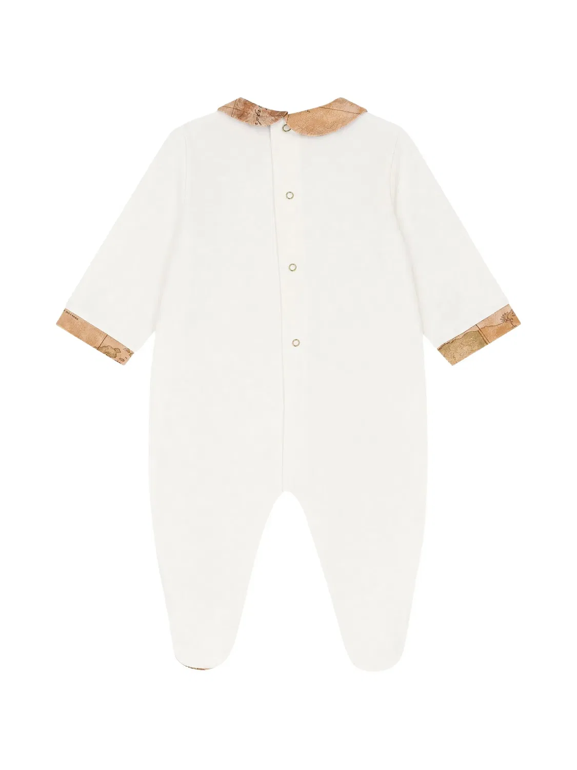 Комплект из комбинезона и шапки с нагрудником Alviero Martini Kids, белый — фото 4