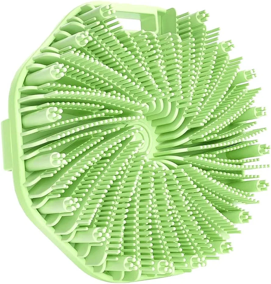 Щетка для тела силиконовая с ремешком, Green Generic
