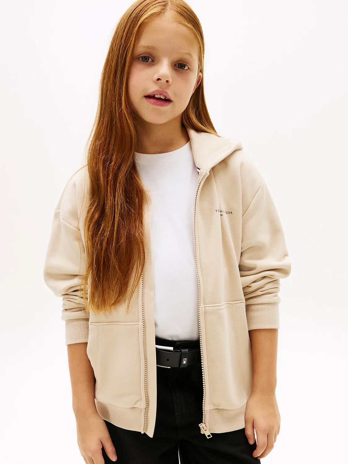 Толстовка на молнии Tommy Hilfiger, Beige — фото 2