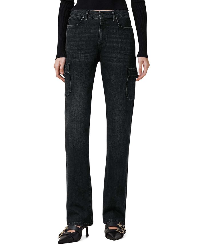 

Джинсы Hollis Cargo Bootcut в выцветшем черном цвете ALLSAINTS, черный
