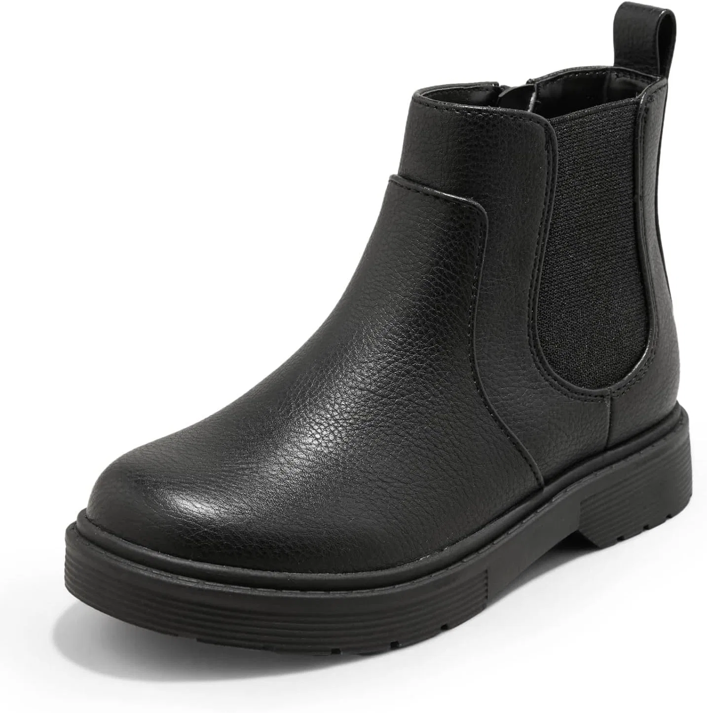 Детские ботинки на тракторной подошве с боковой молнией Coutgo, Cool Black