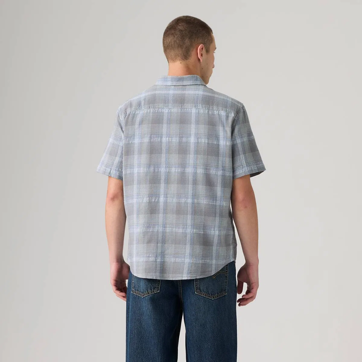 Настоящая рубашка с короткими рукавами на пуговицах Levi's, Bennett Plaid Moonlight Blue - Blue — фото 4