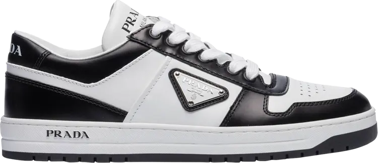 Кроссовки Prada Wmns Downtown Leather Black White, белый