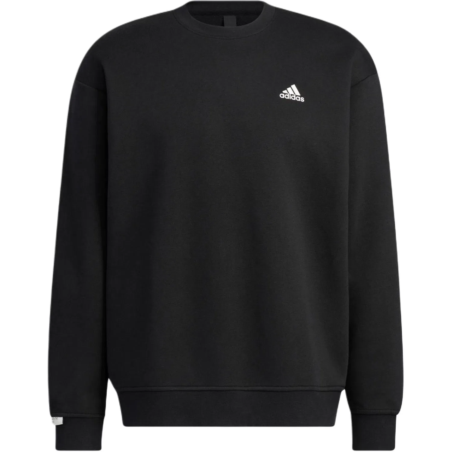 Свитшот с круглым вырезом, свободный крой LABEL, Adidas, Black — фото 4