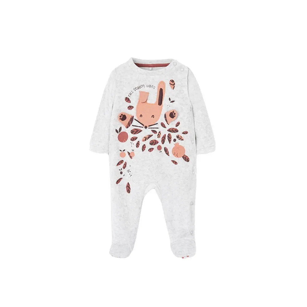 Boboli Velour Long Sleeve детский комбинезон, серый