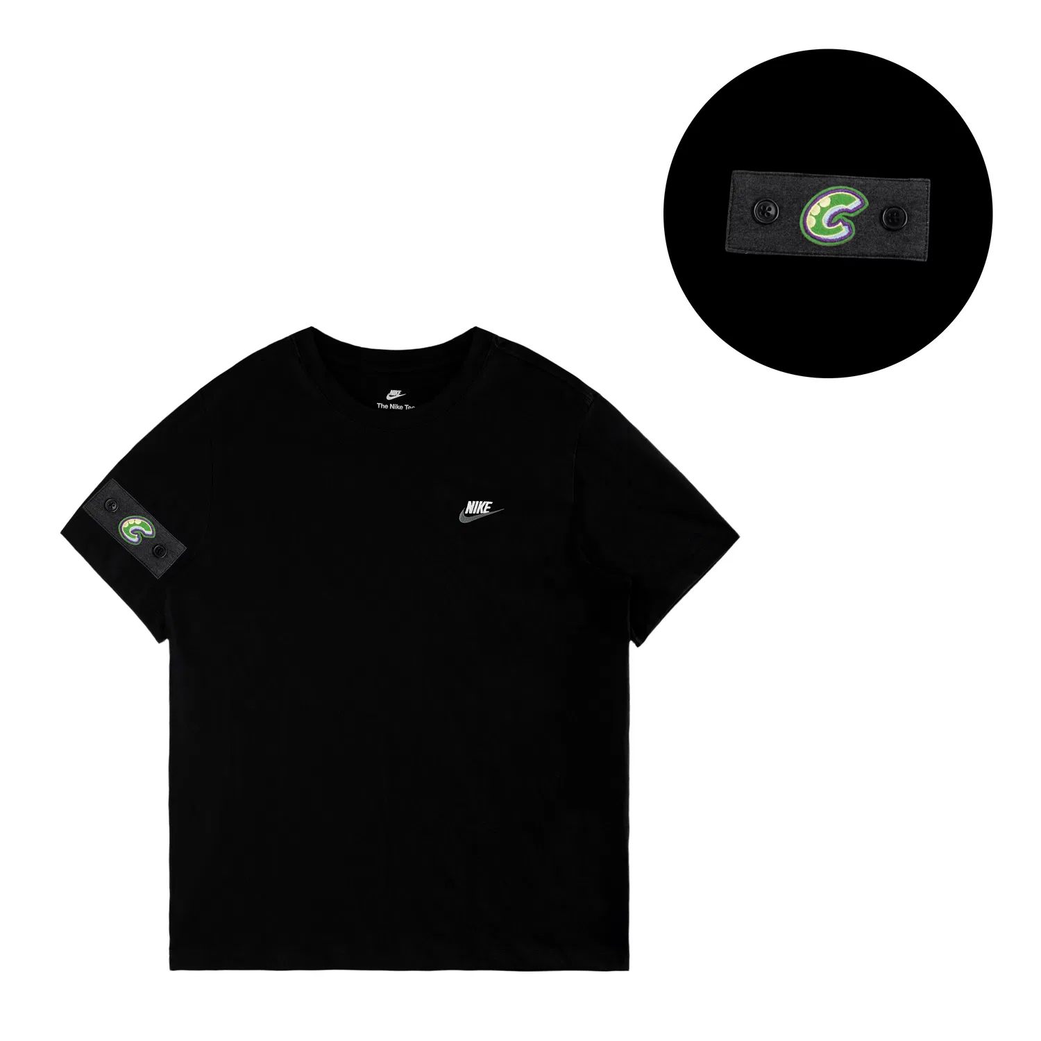 Мужская футболка с коротким рукавом Nike Sportswear Club, Цвет Black/White/Dark Gray — фото 3