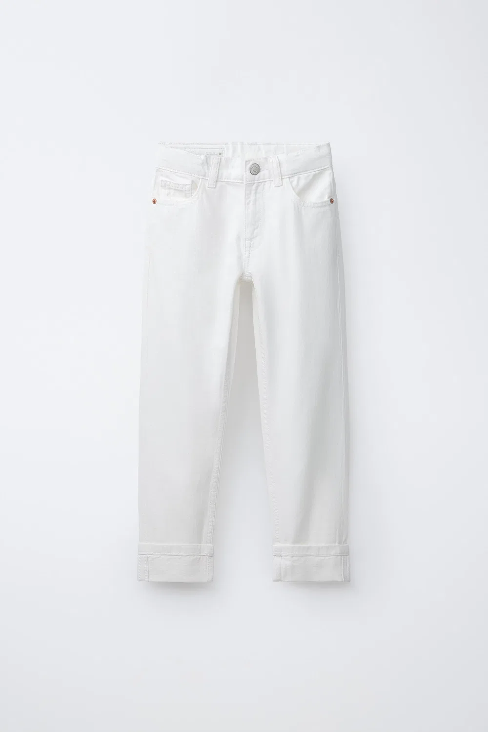 Джинсы прямого кроя ZARA, White