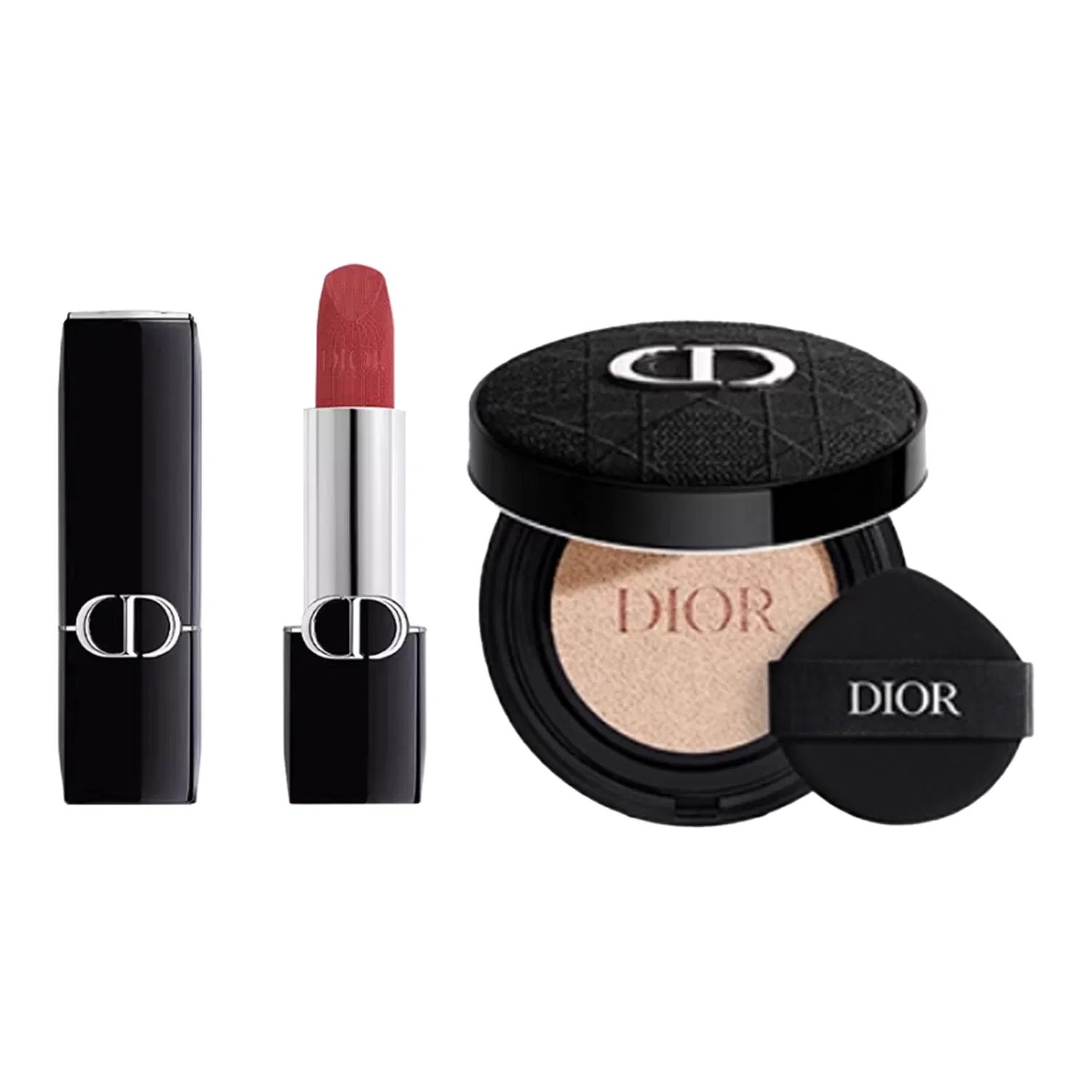 Женский набор для макияжа с блеском для губ и тональным кремом DIOR, Velvet