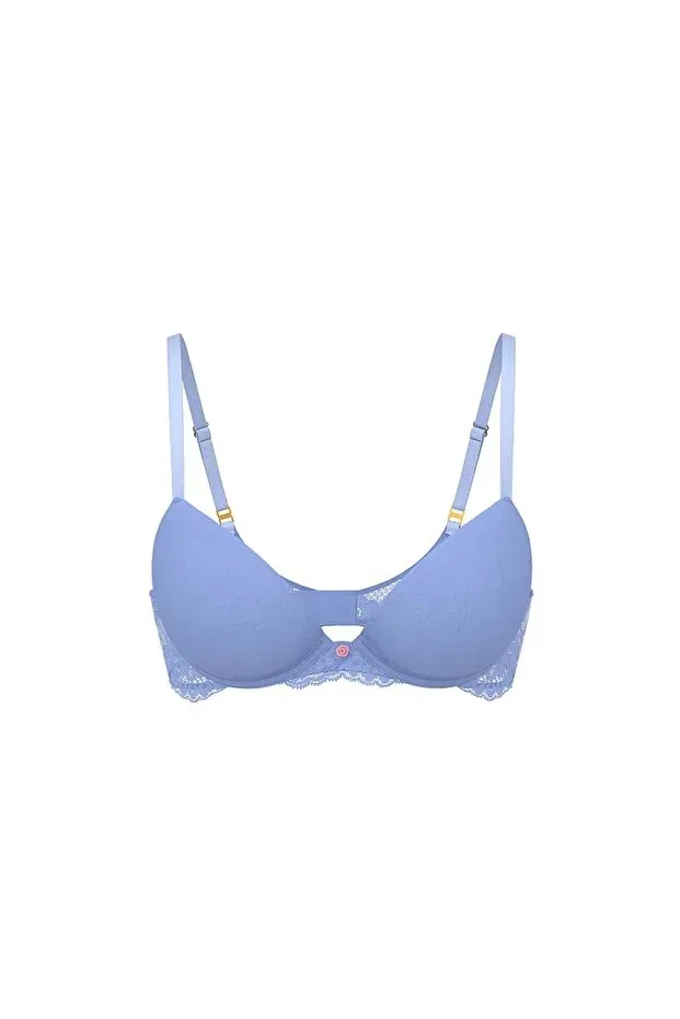 Женский бюстгальтер с кружевом Victoria'S Secret, Blue — фото 3