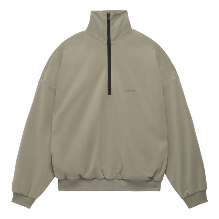 

Спортивный топ adidas Fear of God Athletics 1/2-Zip Track Top 'Clay' IM6071, зеленый