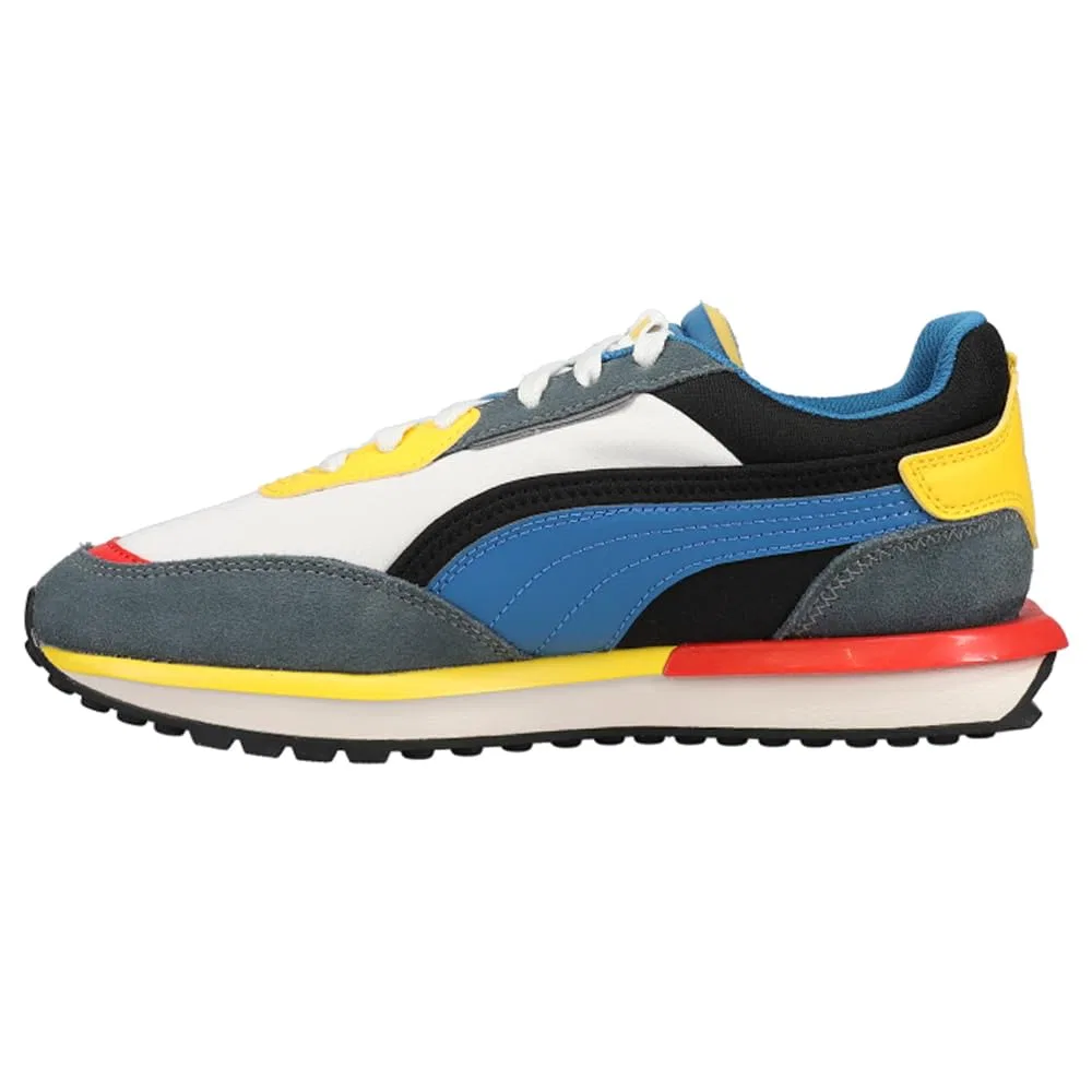 Детские кроссовки для мальчиков PUMA City Rider Electric, Nimbus Cloud Vallarta Blue Dark Slate — фото 3