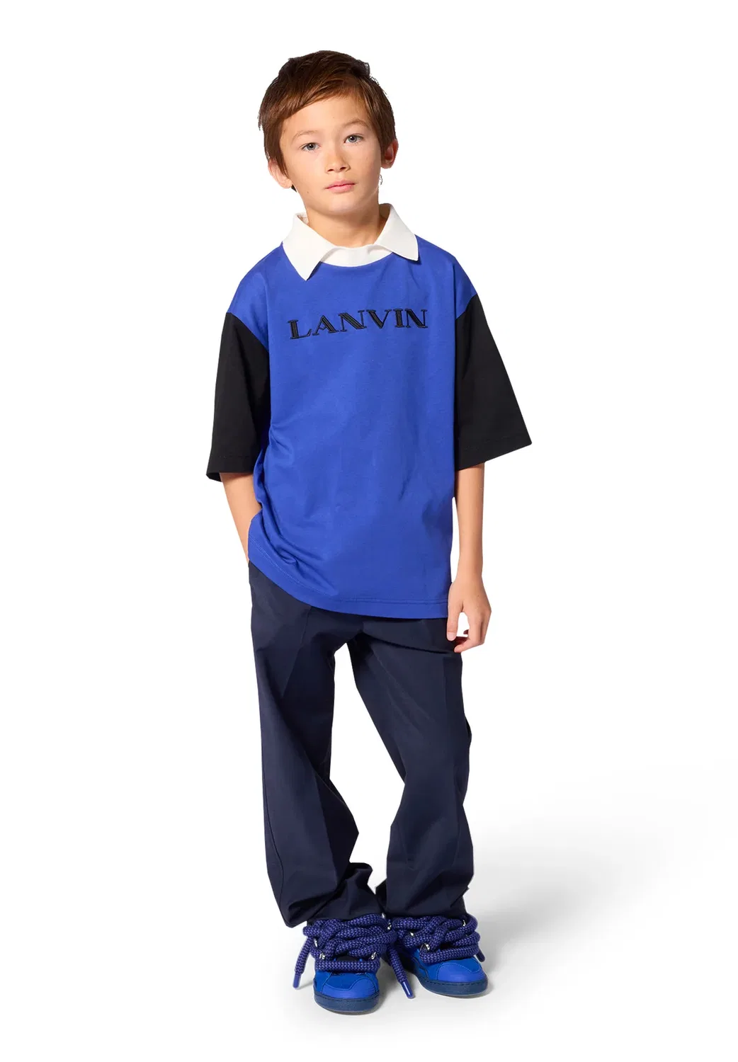 Поло с коротким рукавом - рубашка поло Lanvin, Blue Black