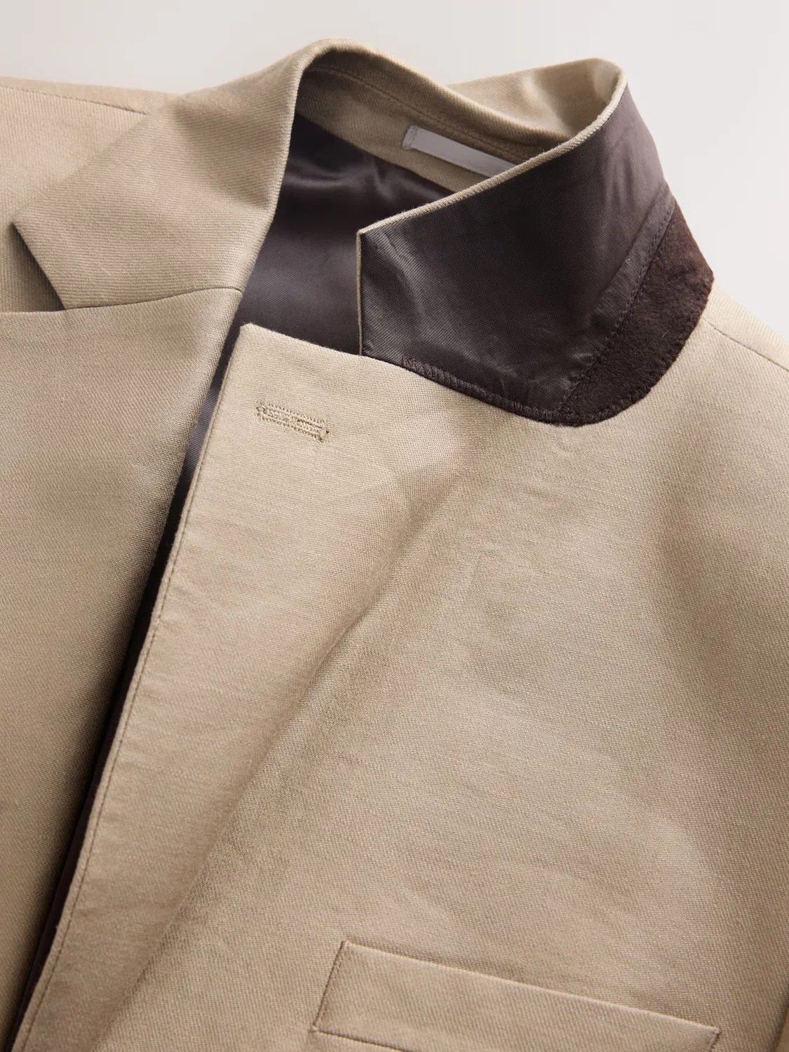 Пиджак Next Slim fit N. Premium в цвете Stone — фото 4