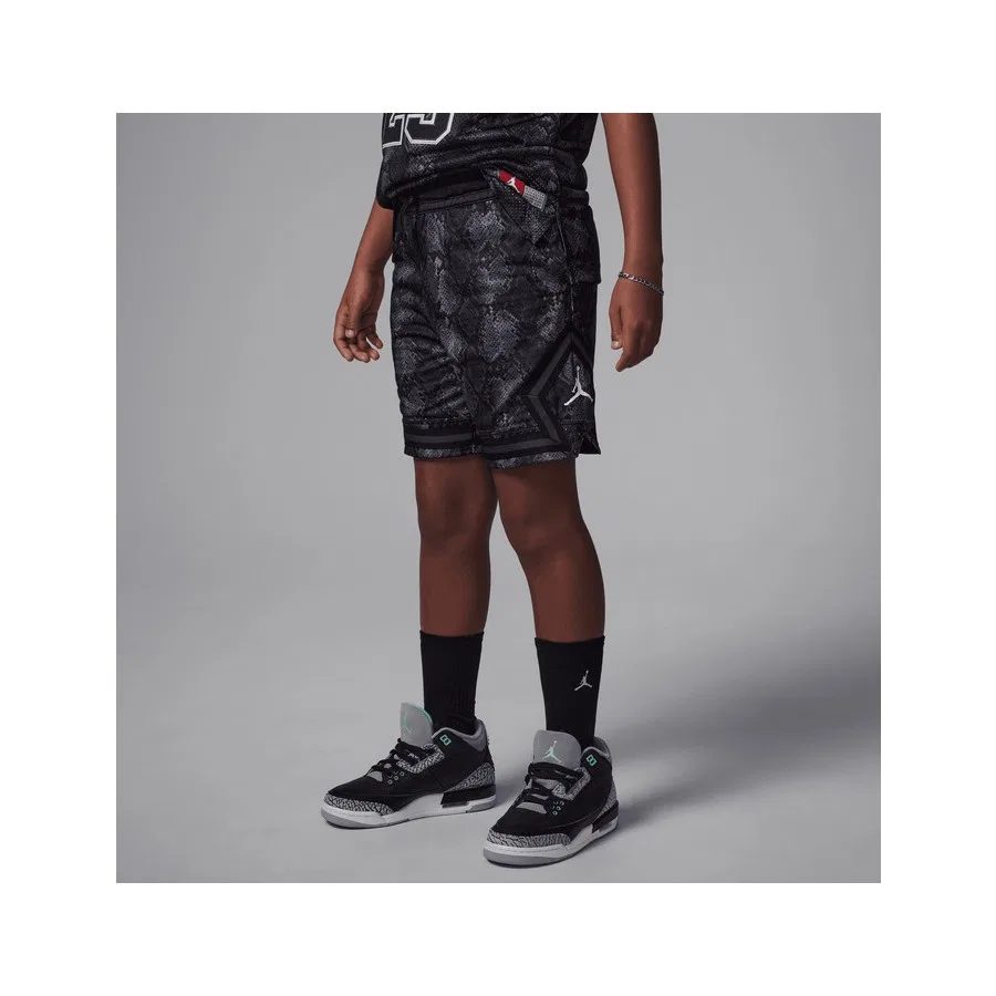 Спортивные шорты с принтом Jordan Jdb Mj Aop Sport Diamond, Nike, Черный/Темно-серый