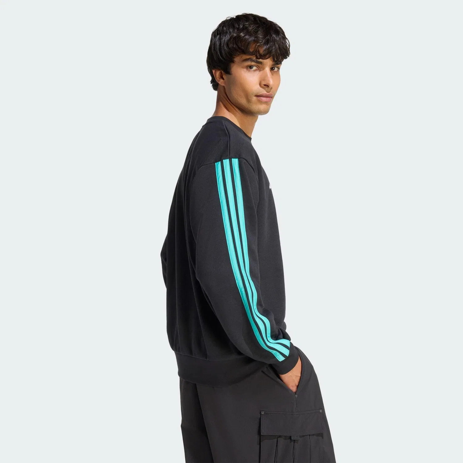Мужской свитшот с принтом MERCEDES - AMG PETRONAS FORMULA 1 TEAM DNA SWEAT TOP Adidas, Schwarz — фото 3