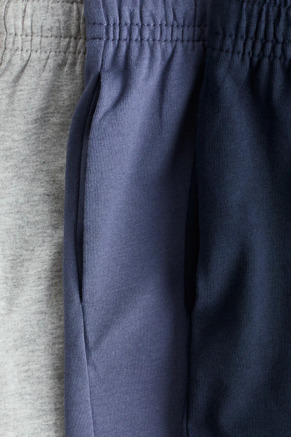 Комплект из 3 шорт из хлопкового трикотажа H&M, Hellgraumeliert/Marineblau — фото 2