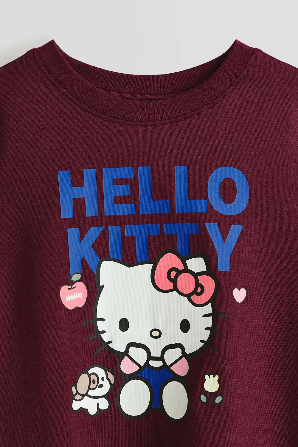 Набор из 3 футболок с принтом H&M, Pflaumenlila/Hello Kitty — фото 4
