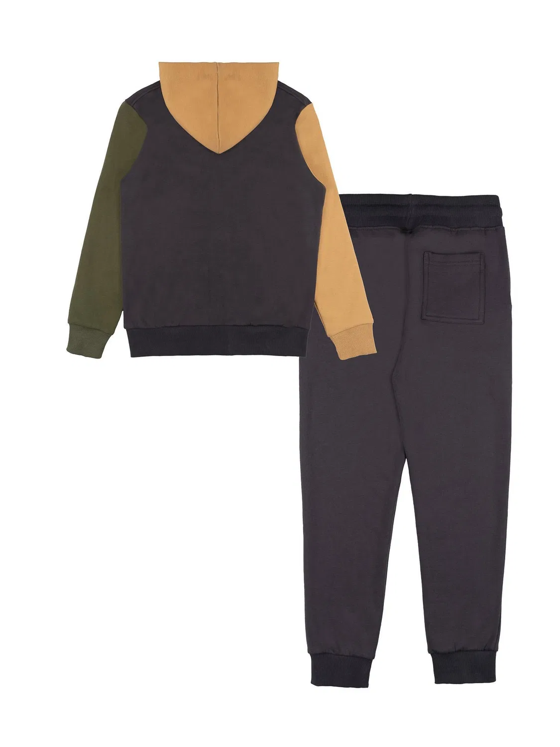 Детский спортивный костюм с капюшоном Color Block Leone 1947 Apparel, Grau — фото 2