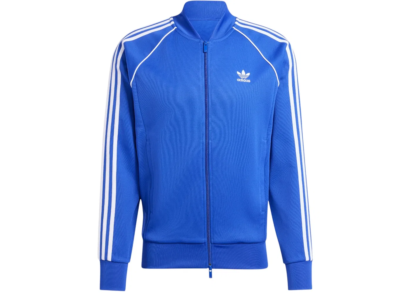 Мужская куртка на молнии с логотипом Adicolor Classics Superstar Adidas, цвет Semi Lucid Blue