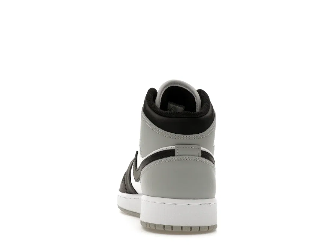 Детские кроссовки Lifestyle Jordan 1 Mid, White/Light Smoke Grey/Black — фото 4