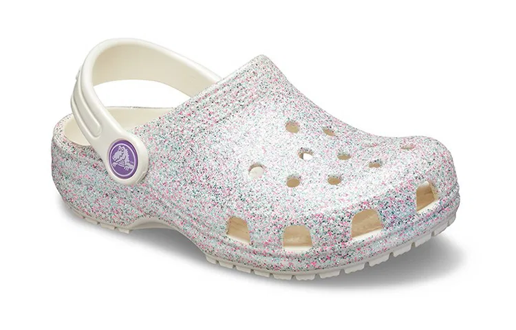 Детские сандалии-клоги с перфорацией Classic Clog Crocs, Oyster — фото 4