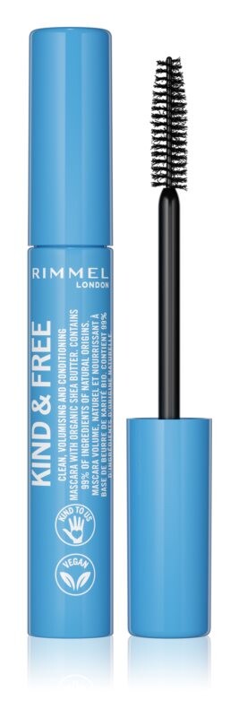 

Утолщающая и удлиняющая тушь Rimmel Kind & Free, оттенок 001 Black 7 мл