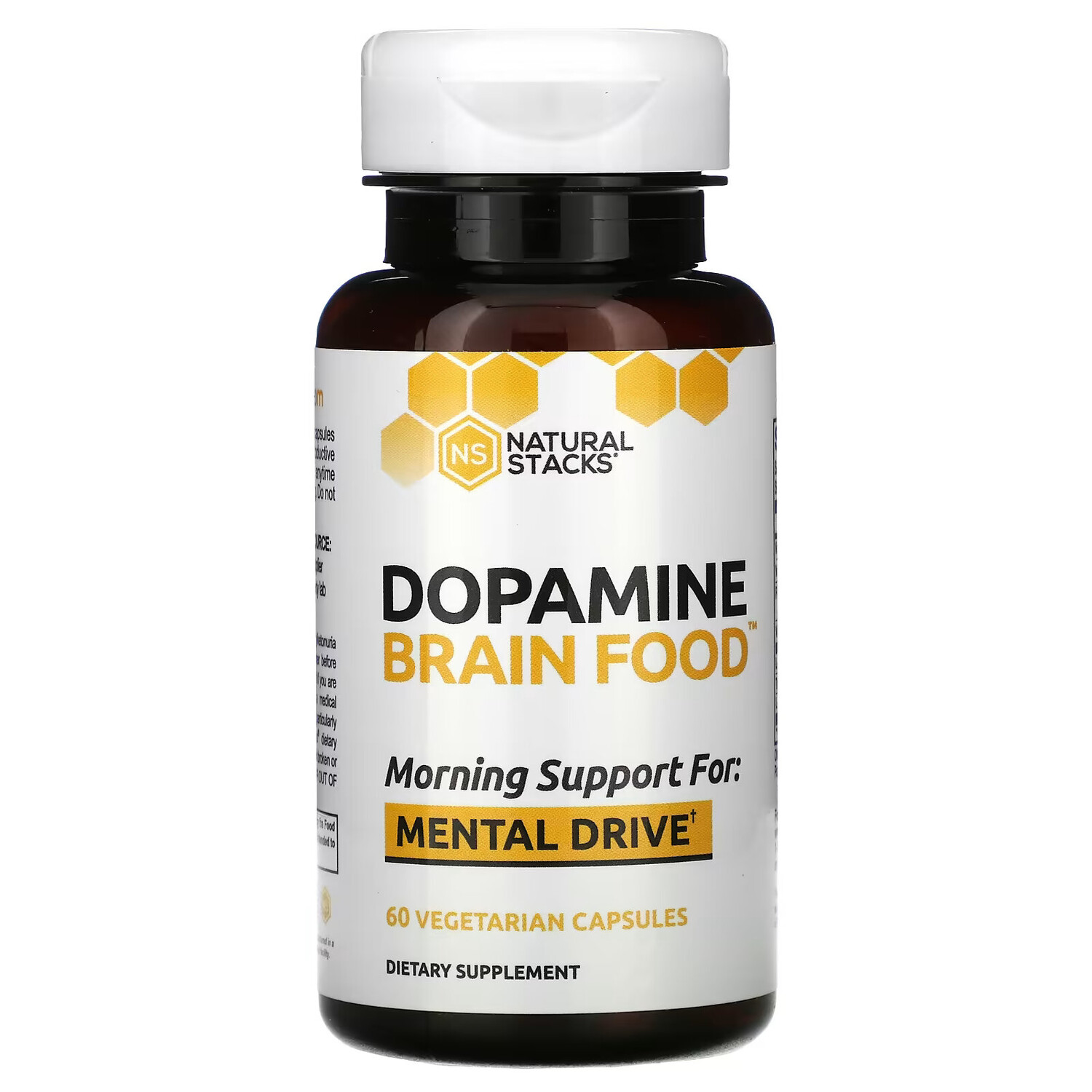 

Natural Stacks, Dopamine Brain Food, 60 вегетарианских капсул