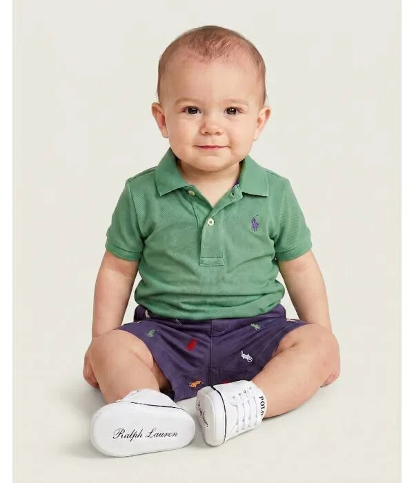 Детский комплект для мальчиков хлопковый Regular Fit Polo Ralph Lauren, зеленый — фото 2