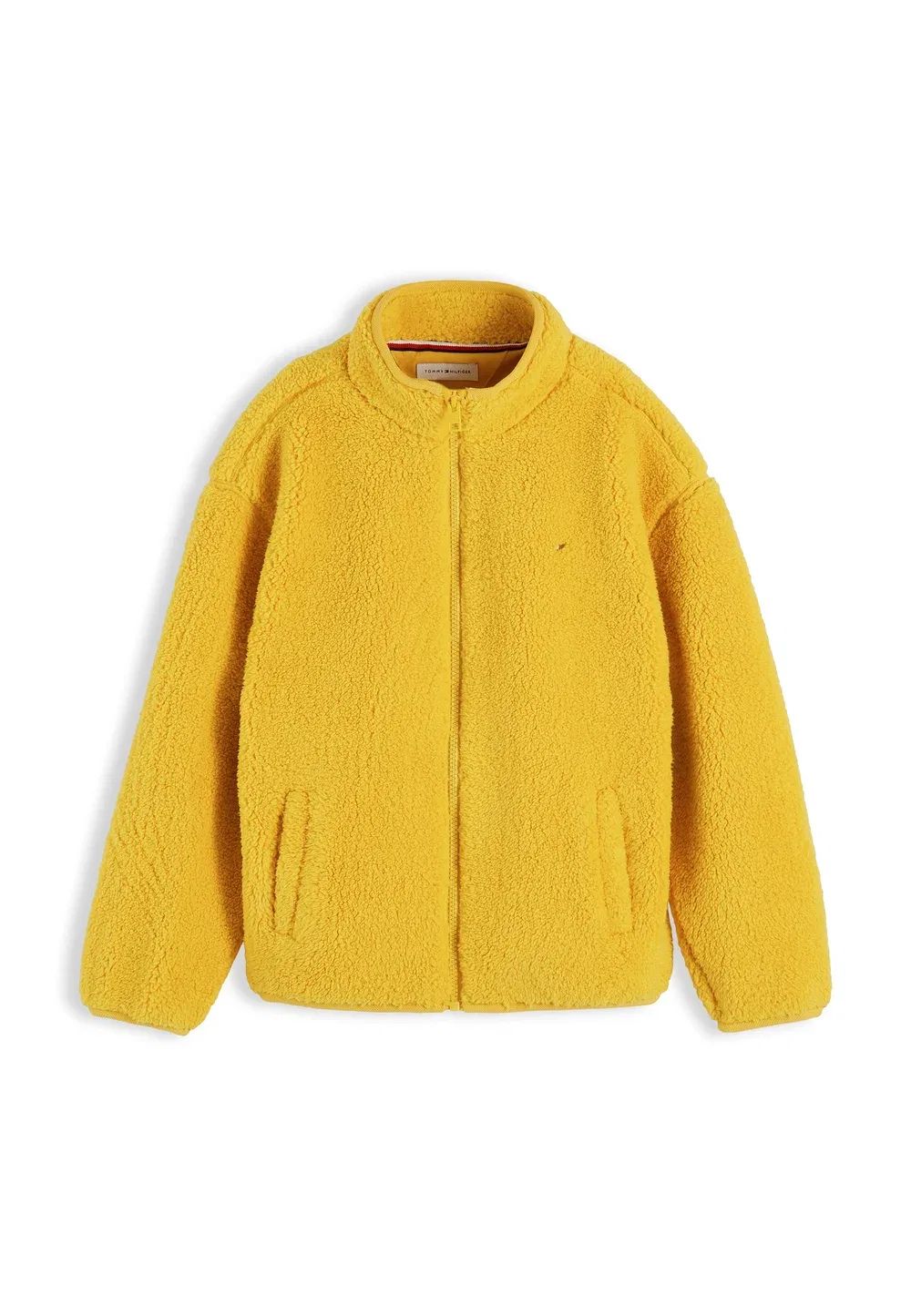 Флисовая куртка с флагом на молнии Tommy Hilfiger, Countryside Yellow — фото 4