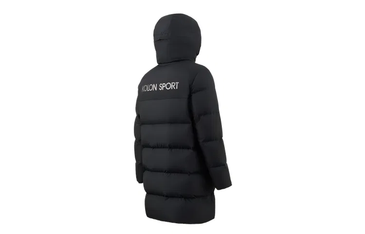 Детский пуховик с капюшоном без отстегивания модерат KOLON SPORT, Oat Gray OT — фото 4
