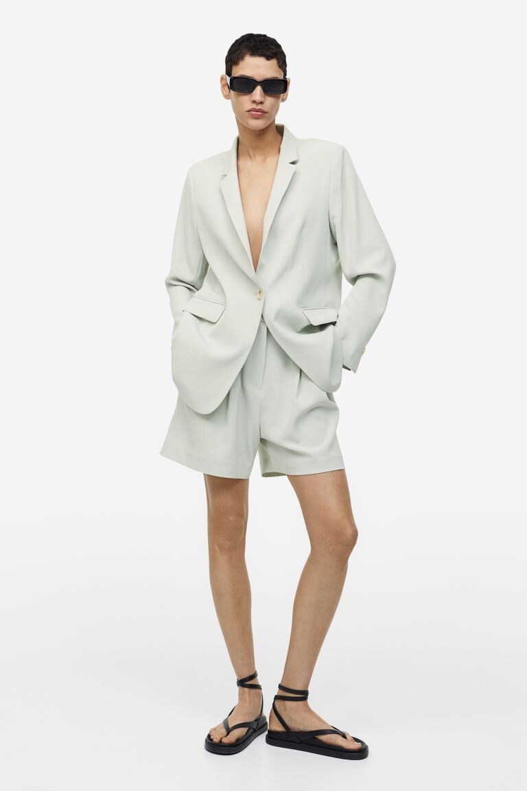

Широкие шорты H&M, мятно-зеленый