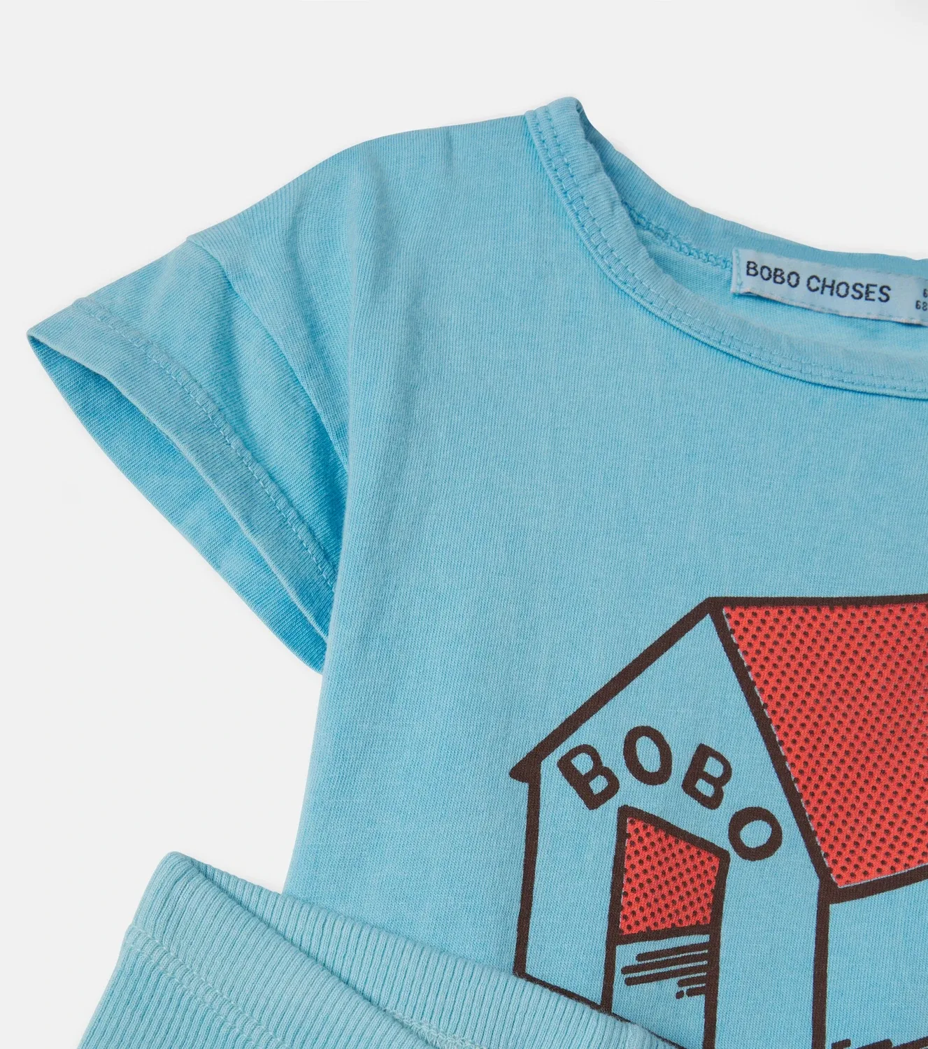 Комплект из футболки с принтом и легинсов Bobo Choses, синий — фото 4