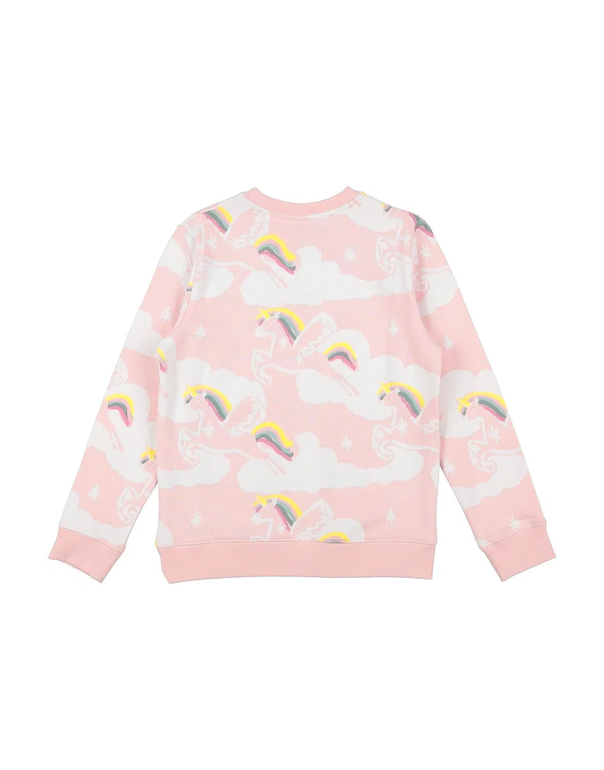 Детский свитшот для девочек с принтом Stella Mccartney Kids, Light Pink — фото 2