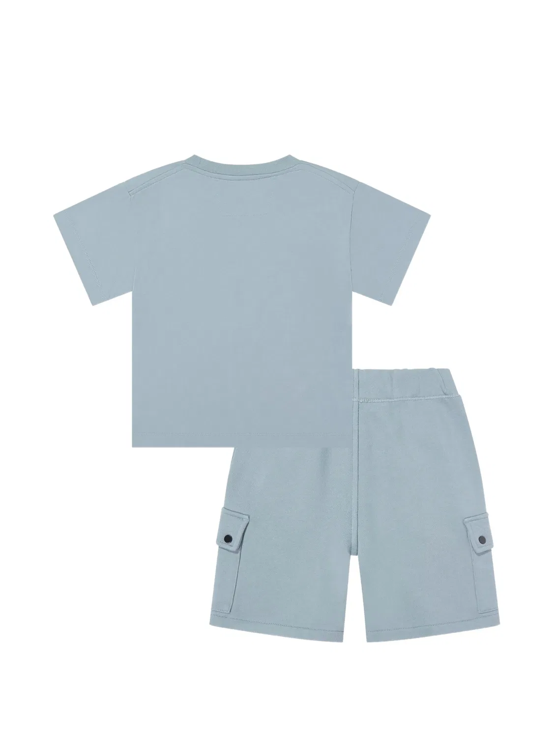 Комплект из футболки и шортов карго с логотипом C.P. Company Kids, синий — фото 2