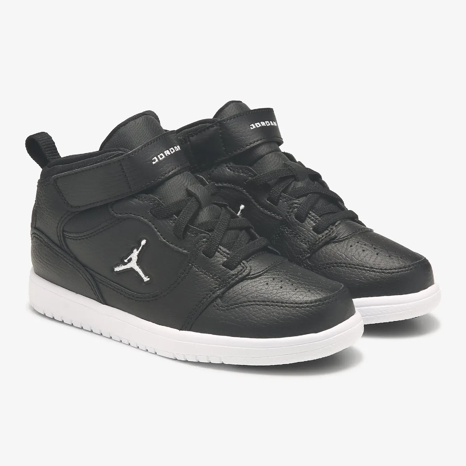 Детские кроссовки Jordan Court Connect средней высоты, Black/White