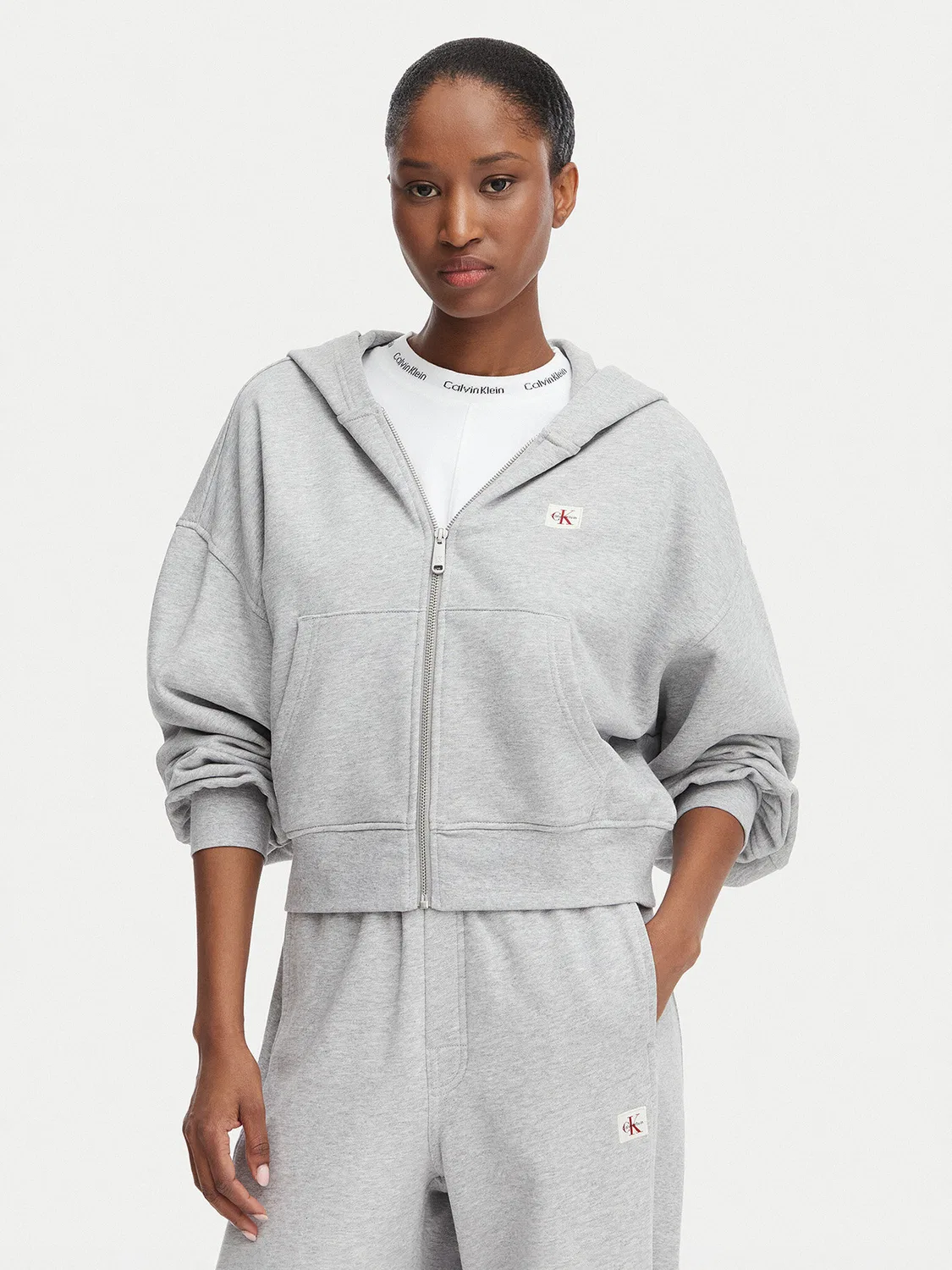 Женская толстовка стандартного кроя Calvin Klein, серый