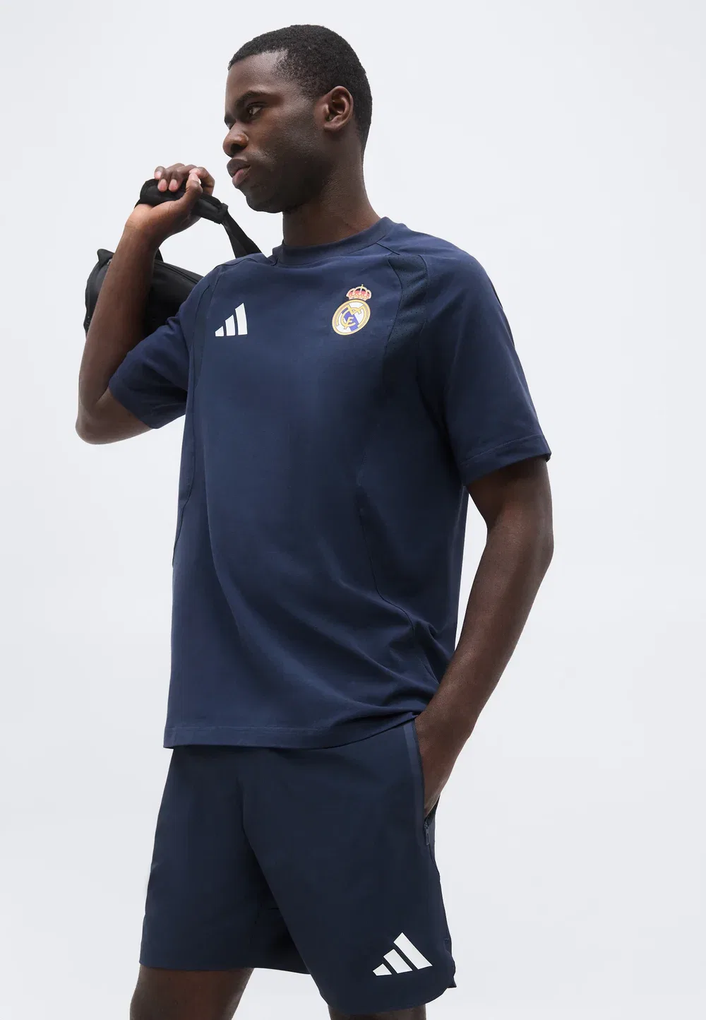 Шорты для путешествий Real Madrid Tiro - клубная одежда Adidas Performance, Night Navy — фото 4