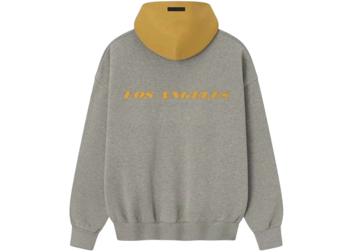 Мужской худи с принтом Lakers Fear of God Essentials, Concrete Heather/Canyon — фото 2