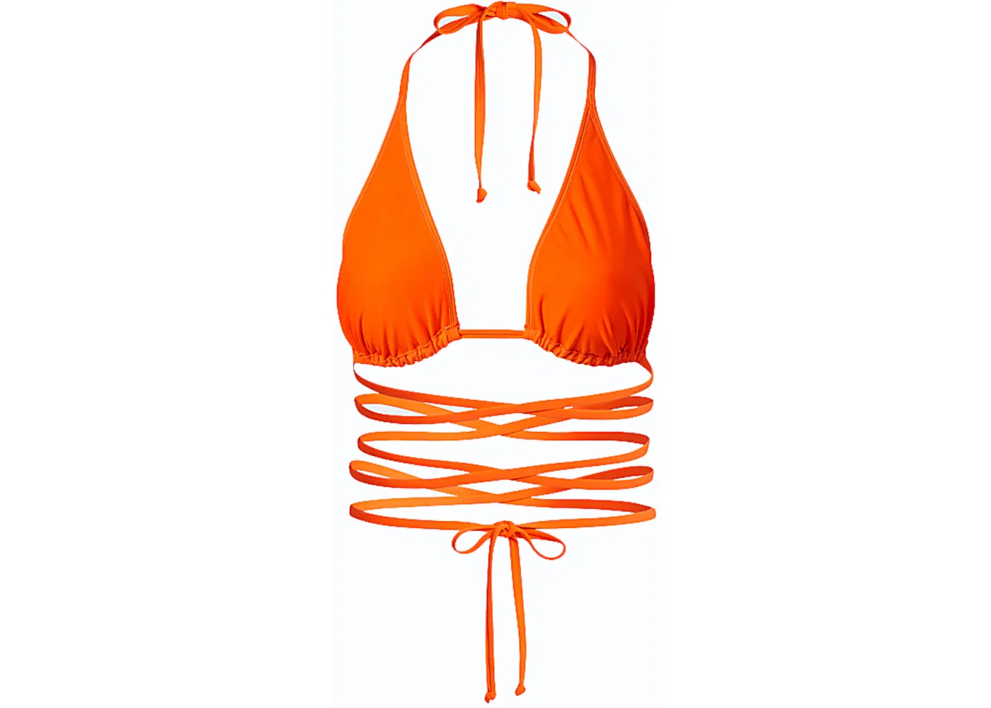 Женский топ для плавания Wrap Bikini Top Adidas, Solar Orange — фото 2