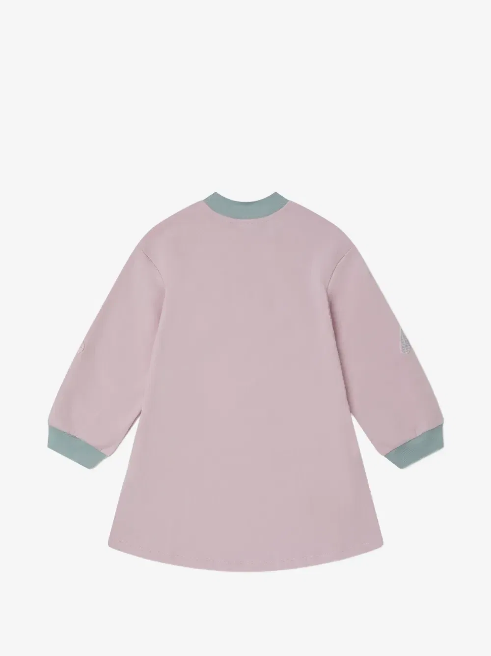 Хлопковое платье с нашивкой-логотипом Stella McCartney Kids, фиолетовый — фото 2