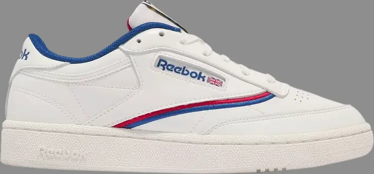

Кроссовки club c 85 'chalk vector blue red' Reebok, белый