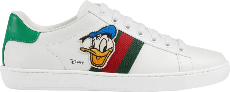 Кроссовки Disney x Gucci Wmns Ace Donald Duck Patch, белый